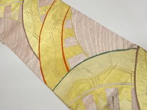 リサイクル　源氏車模様織出し袋帯